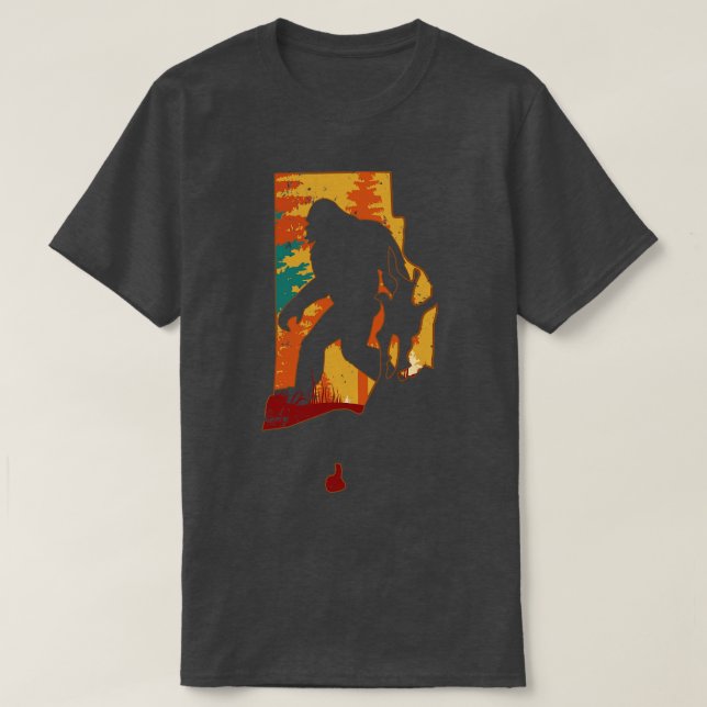 Camiseta Isla de Rhode Retro Vintage (Diseño del anverso)