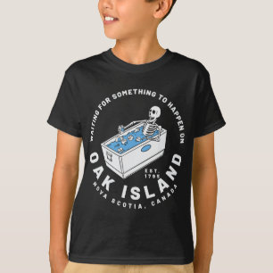 Camiseta Isla De Robles Esperando Que Algo Suceda Graciosam