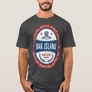 Camiseta Isla de robles Tesoro Caza Retro Templario Knight