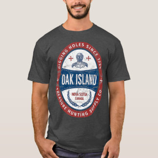 Camiseta Isla de robles Tesoro Caza Retro Templario Knight