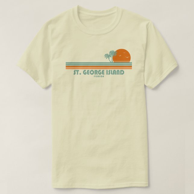 Camiseta Isla de San Jorge Florida Sol Palmeras (Diseño del anverso)