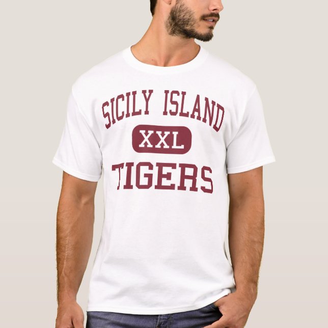 Camiseta Isla de Sicilia - tigres - alta - isla de Sicilia (Anverso)