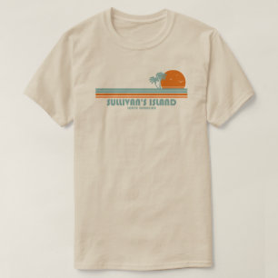 Camiseta Isla de Sullivan Carolina del Sur Palmeras de sol