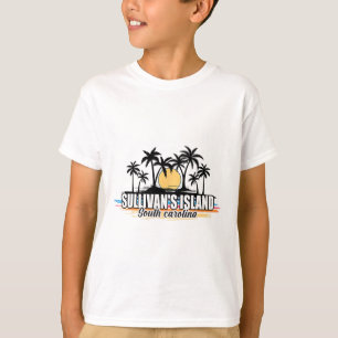 Camiseta Isla de Sullivan Carolina del Sur Retro Surfing Be