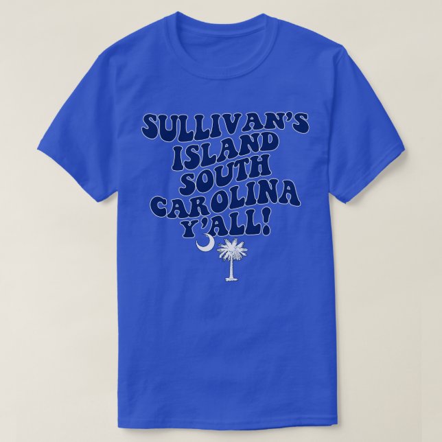 Camiseta Isla de Sullivans Bandera de la SC de la Región de (Diseño del anverso)