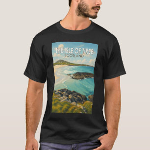 Camiseta Isla de Tiree Ilustración de arte de viaje Escocia