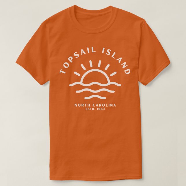 Camiseta Isla de Topsail Norte Sunrise 2 (Diseño del anverso)