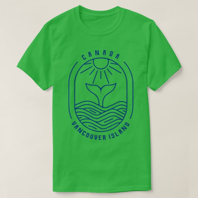 Camiseta Isla de Vancouver Canadá Puntos de observación de  (Diseño del anverso)