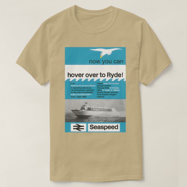 Camiseta Isla de Wight Seaspeed 1968 (Diseño del anverso)