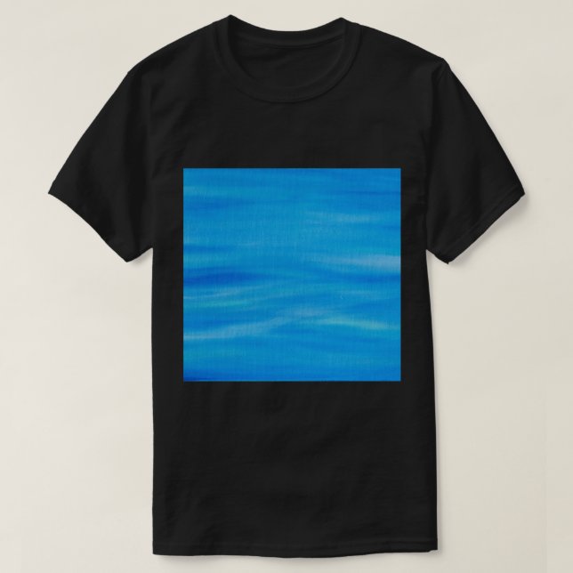 Camiseta Isla de WightLong, azul profundo y tranquilo (Diseño del anverso)