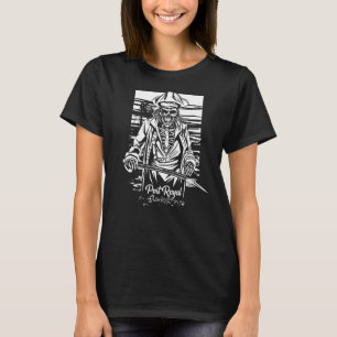Camiseta Isla del Caribe Skeleton Jamaica Port Royal Capta