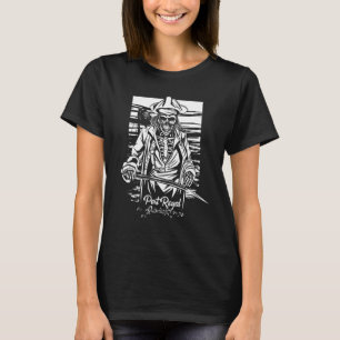 Camiseta Isla del Caribe Skeleton Jamaica Port Royal Capta