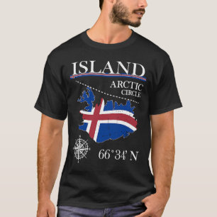 Camiseta Isla del Círculo Ártico Polar Norte Islandia