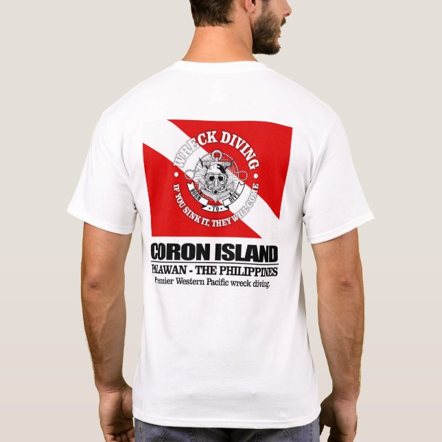 Camiseta Isla del Corón (mejores restos de naufragio) (Reverso)