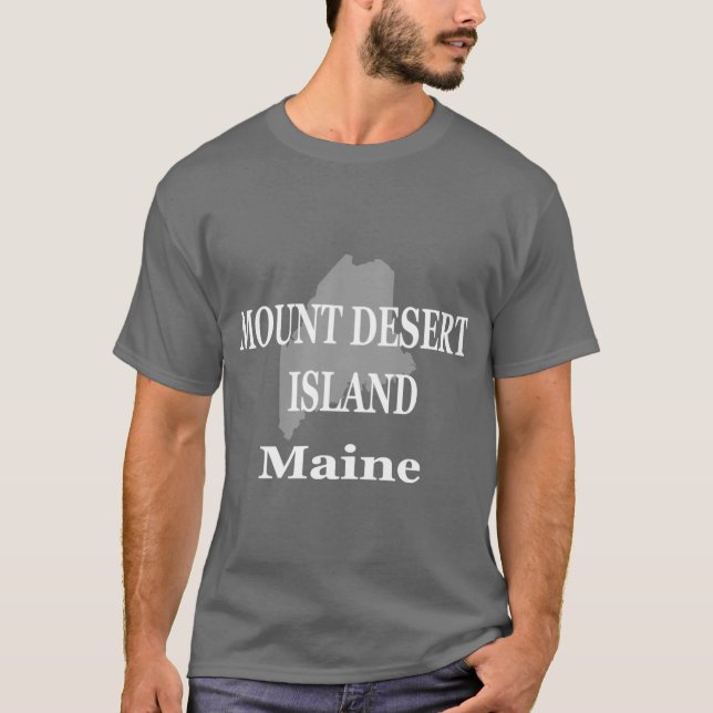 Camiseta Isla del Desierto del Monte Maine (Anverso)