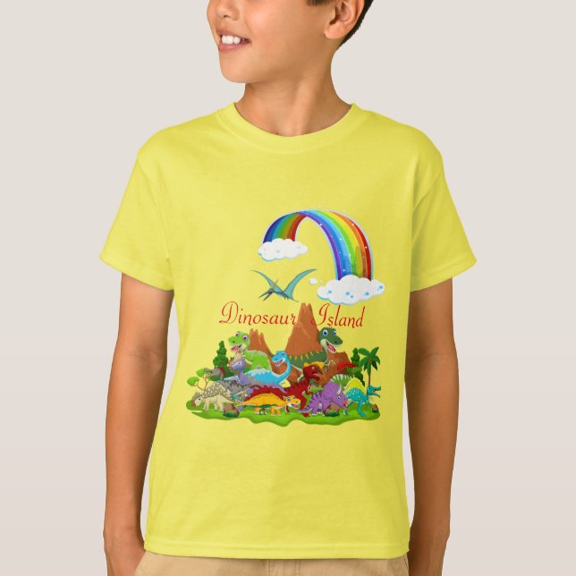 Camiseta isla del dinosaurio (Anverso)