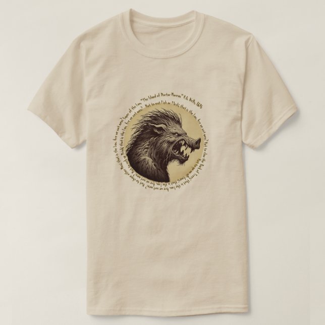 Camiseta Isla del Dr. Moreau (Diseño del anverso)