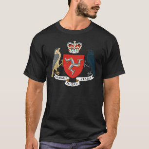 Camiseta isla del emblema del hombre