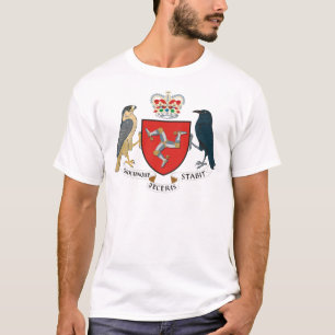 Camiseta isla del emblema del hombre