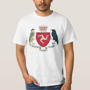 Camiseta Isla del escudo de armas del hombre - emblema de