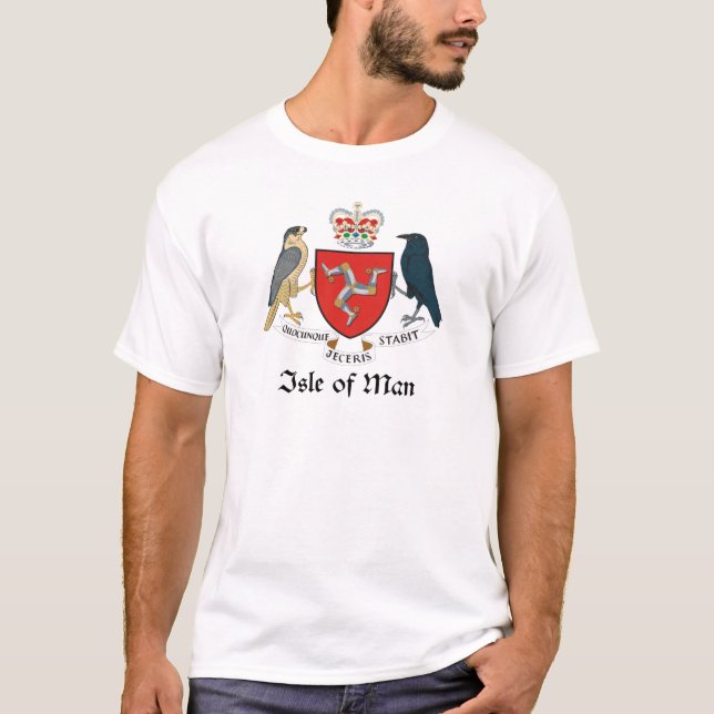 Camiseta ISLA DEL HOMBRE - emblema/bandera/símbolo/escudo (Anverso)