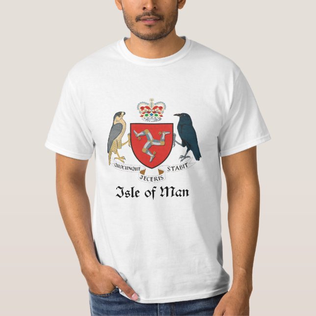 Camiseta ISLA DEL HOMBRE - emblema/bandera/símbolo/escudo (Anverso)