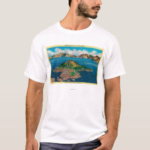 Camiseta Isla del mago del lago Llao CliffCrater, O