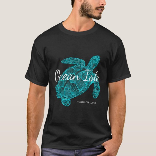 Camiseta Isla del Océano Carolina del Norte Vacante Con Tor (Anverso)