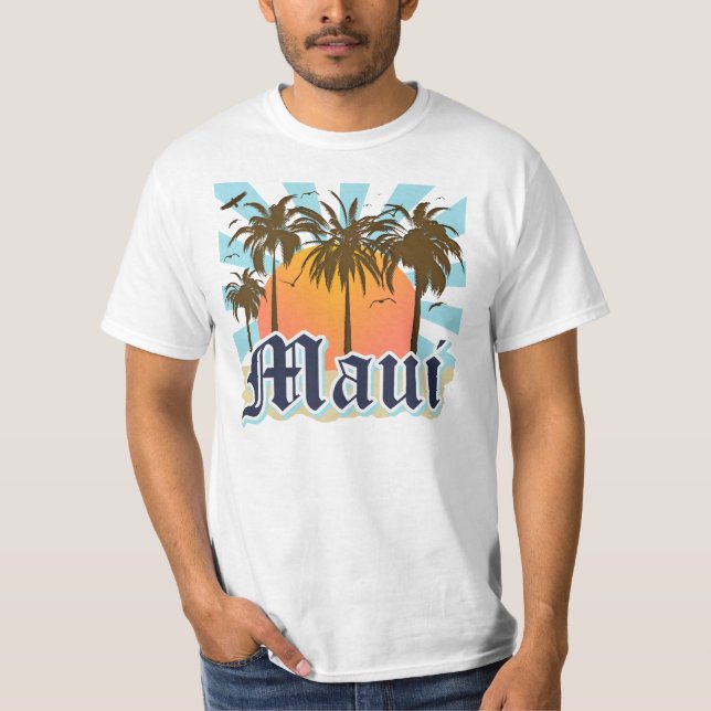 Camiseta Isla del recuerdo de Maui Hawaii (Anverso)