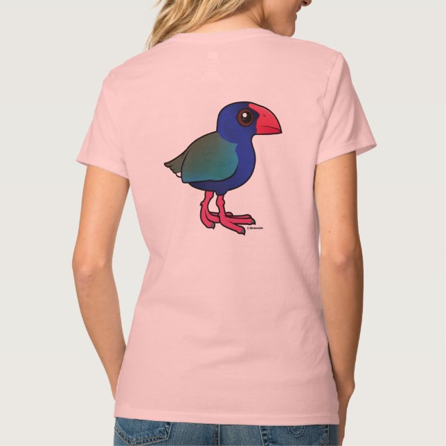 Camiseta Isla del sur Takahe de Birdorable (Reverso)