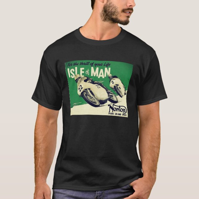 Camiseta Isla del vintage del hombre (Anverso)