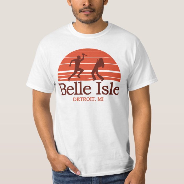 Camiseta Isla Detroit Michigan de la belleza (Anverso)