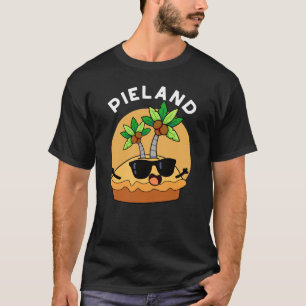 Camiseta Isla divertida de Pie-land Pun Dark BG