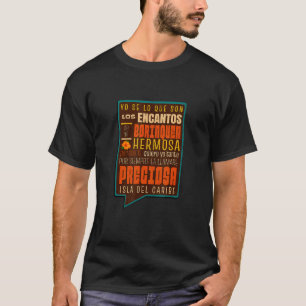 Camiseta Isla encantada de Puerto Rico Borinquen Preciosa