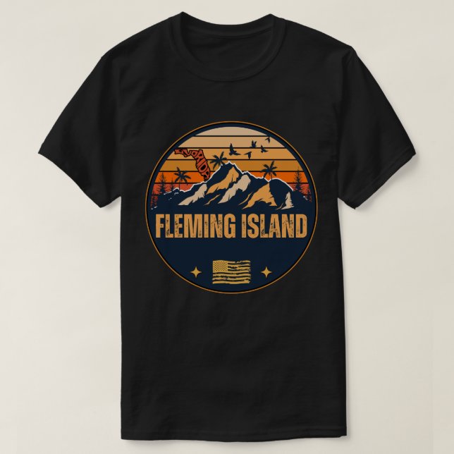 Camiseta Isla Fleming, Florida (Diseño del anverso)