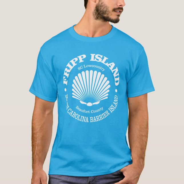 Camiseta Isla Fripp (concha de mar) (Anverso)