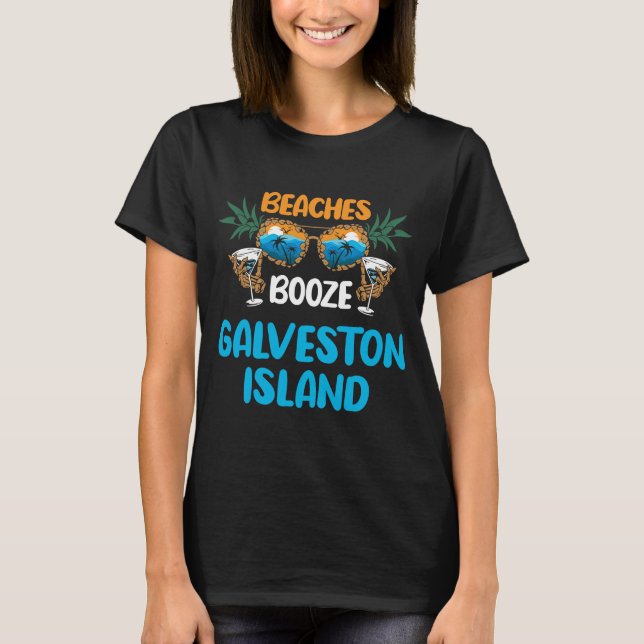 Camiseta Isla Galveston Texas Playas Fiesta de Vacaciones M (Anverso)
