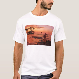 Camiseta Isla Grande, Hawái. Atardecer, Big Island Hawái.