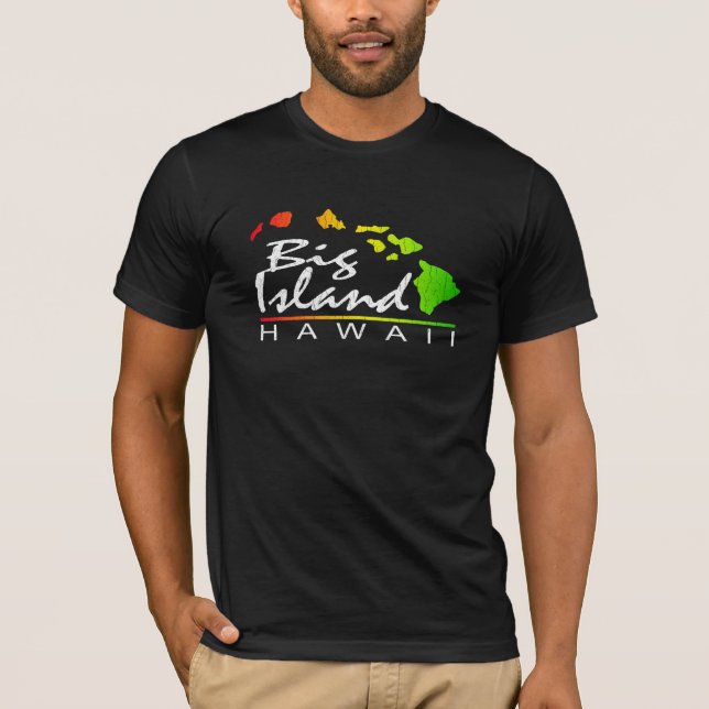 Camiseta ISLA GRANDE Hawaii (diseño apenado) (Anverso)