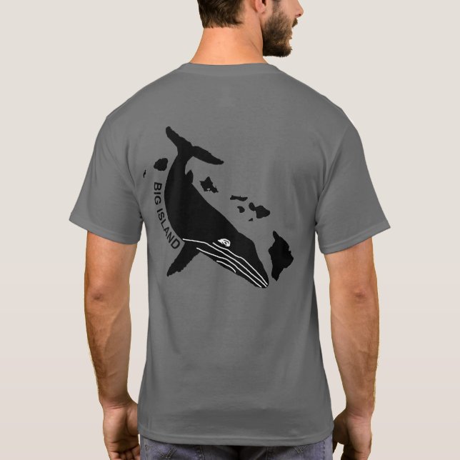 Camiseta Isla Grande - Islas Hawaii - Humpback (Reverso)