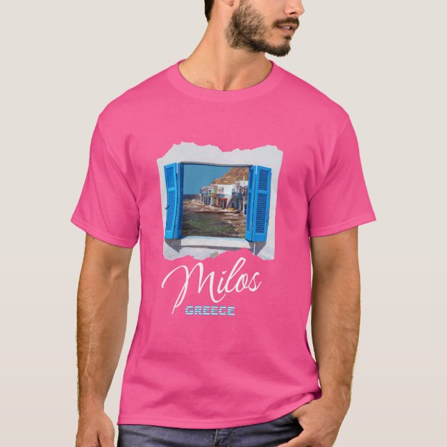 Camiseta Isla Grecia Milos (Anverso)