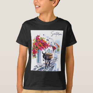 Camiseta Isla Griega Santorini Donkey