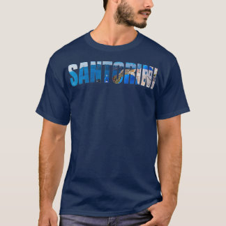 Camiseta Isla Griega Santorini Mar Egeo Grecia