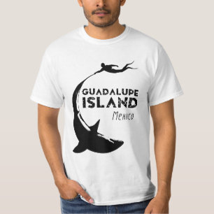 Camiseta Isla Guadalupe México Buceo Scuba Con Tiburones