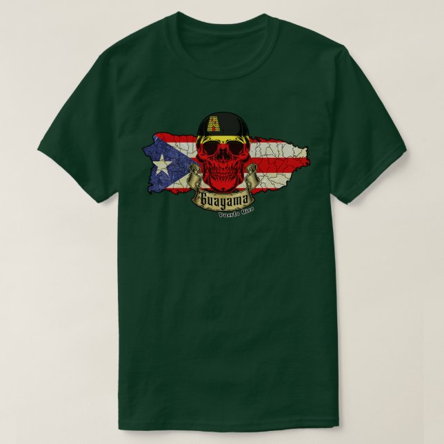 Camiseta Isla Guayama de Puerto Rico (Diseño del anverso)