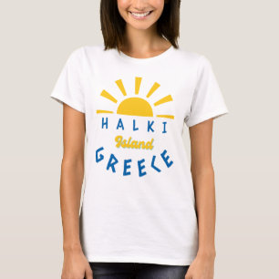 Camiseta Isla Halki, Grecia - Mujeres Sunshine