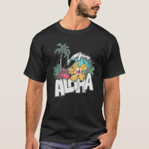 Camiseta Isla Hawaii el sentimiento de flor de Aloha el Alo