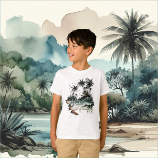 Camiseta Isla Hawaii Tropical Palm Tree
