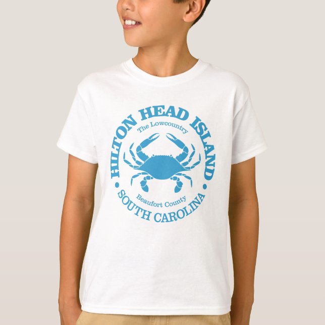 Camiseta Isla Hilton Head (cangrejo) (Anverso)