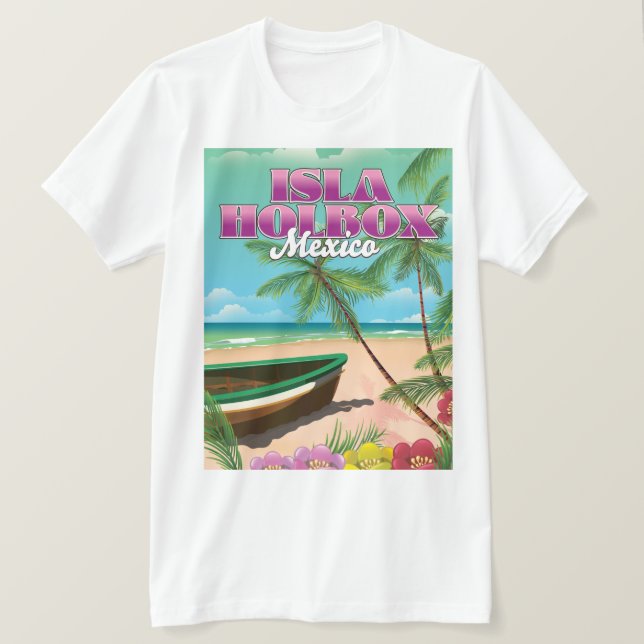 Camiseta Isla Holbox México (Anverso del diseño)
